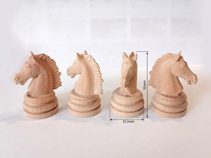 Конь шахматный набор из 4х коней 1