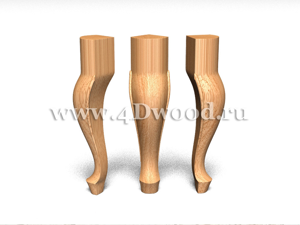 Ножка резная гладкая кабриоль  n221