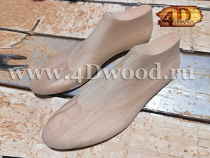 Деревянные колодки для изготовления обуви